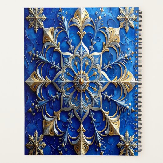 Blue Decorative Holiday Planner (Achterkant)