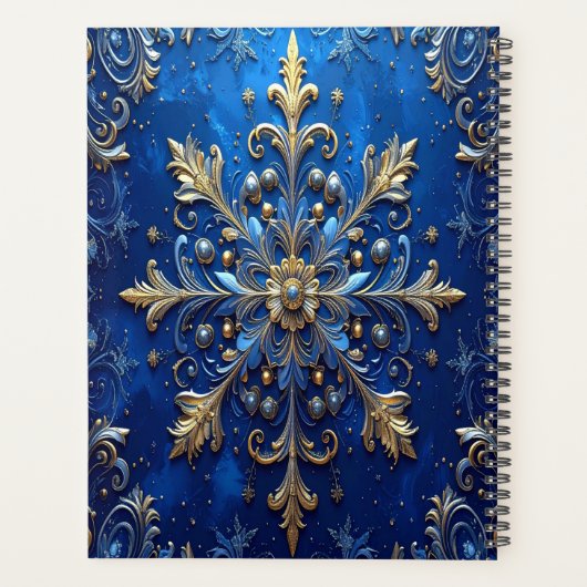 Blue Decorative Holiday Planner (Achterkant)