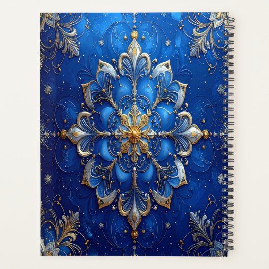 Blue Decorative Holiday Planner (Achterkant)