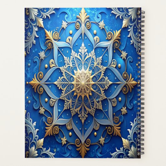 Blue Decorative Holiday Planner (Achterkant)