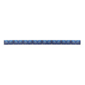 Blue Decorative Holiday Satin Ribbon Satijnen Lint (Voorkant)