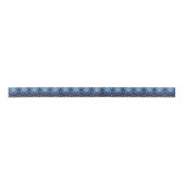 Blue Decorative Holiday Satin Ribbon Satijnen Lint (Voorkant)