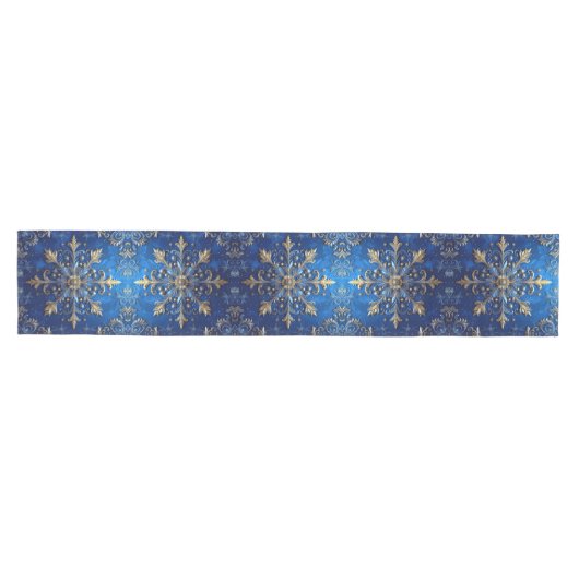 Blue Decorative Holiday Table Runner Medium Tafelloper (Horizontaal)