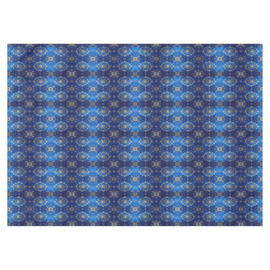 Blue Decorative Holiday Tablecloth Tafelkleed (Voorkant (Horizontaal))