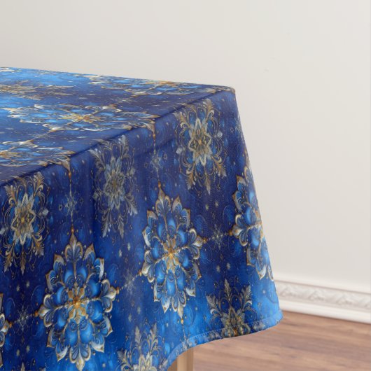 Blue Decorative Holiday Tablecloth Tafelkleed (Voorbeeld)