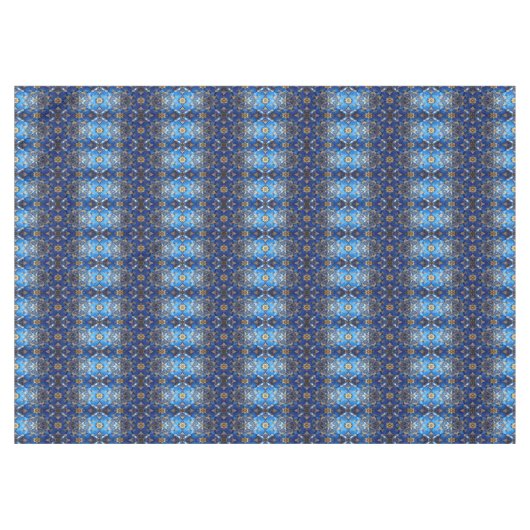 Blue Decorative Holiday Tablecloth Tafelkleed (Voorkant (Horizontaal))