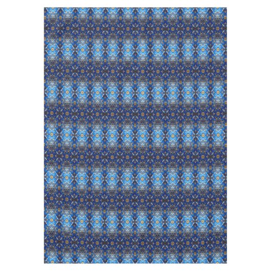 Blue Decorative Holiday Tablecloth Tafelkleed (Voorkant)