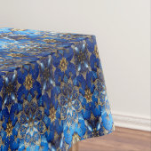 Blue Decorative Holiday Tablecloth Tafelkleed (Voorbeeld)