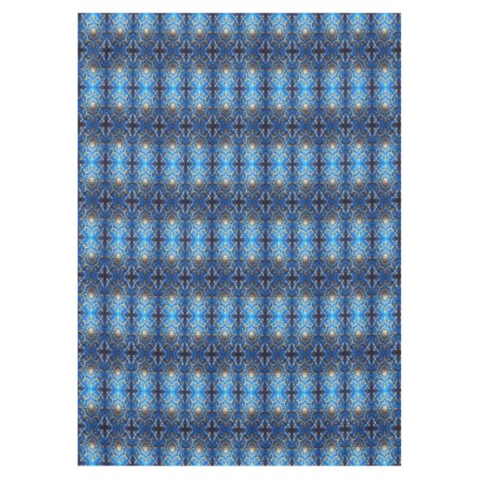 Blue Decorative Holiday Tablecloth Tafelkleed (Voorkant)