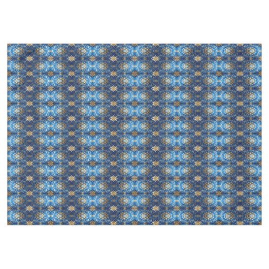 Blue Decorative Holiday Tablecloth Tafelkleed (Voorkant (Horizontaal))