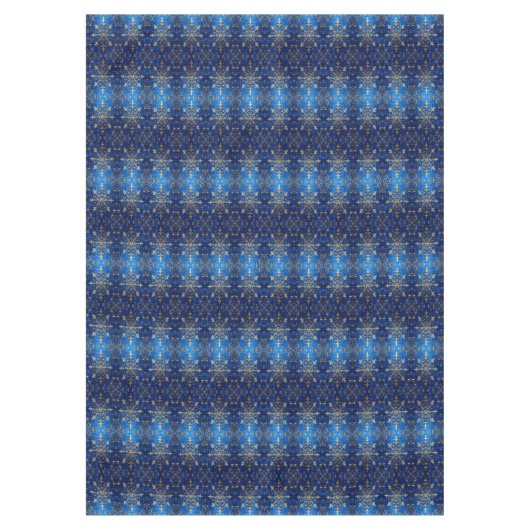 Blue Decorative Holiday Tablecloth Tafelkleed (Voorkant)