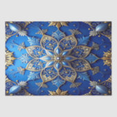 Blue Decorative Holiday Tissue Paper Tissuepapier (Voorkant)