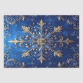 Blue Decorative Holiday Tissue Paper Tissuepapier (Voorkant)