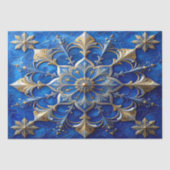 Blue Decorative Holiday Tissue Paper Tissuepapier (Voorkant)