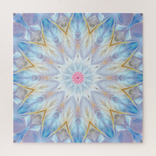 Blue Decorative Jigzaag Puzzle Legpuzzel