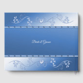 Blue Decorative Lijst Guest Book Gastenboek (Achterkant)