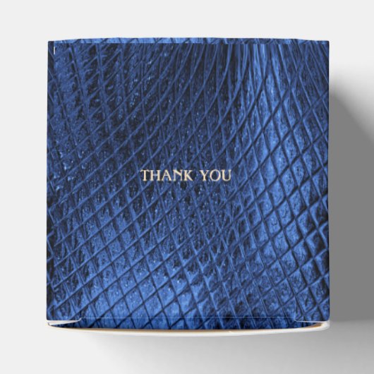 Blue Decorative Modern Favor Box Bedankdoosjes (Bovenkant)