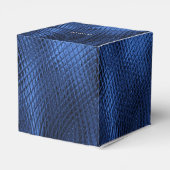 Blue Decorative Modern Favor Box Bedankdoosjes (Achterkant)
