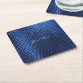 Blue Decorative Modern Paper-Onderzetter Kartonnen Onderzetters (Schuin)