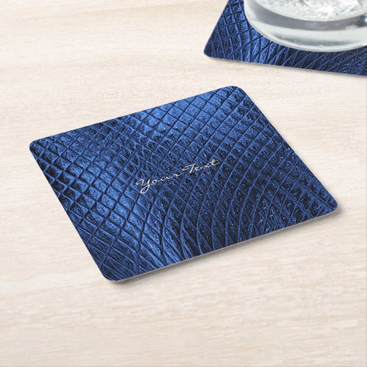 Blue Decorative Modern Paper-Onderzetter Kartonnen Onderzetters (Schuin)