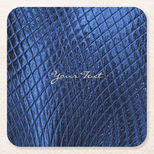 Blue Decorative Modern Paper-Onderzetter Kartonnen Onderzetters (Voorkant)