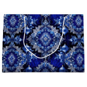 Blue Decorative Ornamenten Holiday Gift Bag Groot Cadeauzakje (Voorkant)