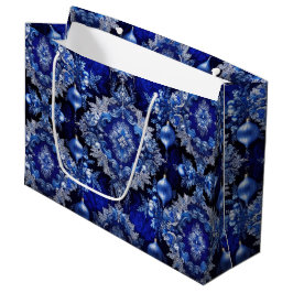 Blue Decorative Ornamenten Holiday Gift Bag Groot Cadeauzakje
