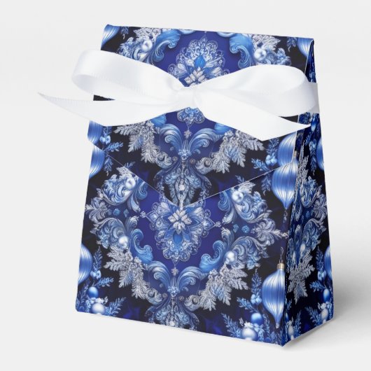 Blue Decorative Ornamenten Holiday Gift Box Bedankdoosjes (Voorkant Zijde)