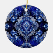 Blue Decorative Ornamenten Holiday Ornament (Voorkant)