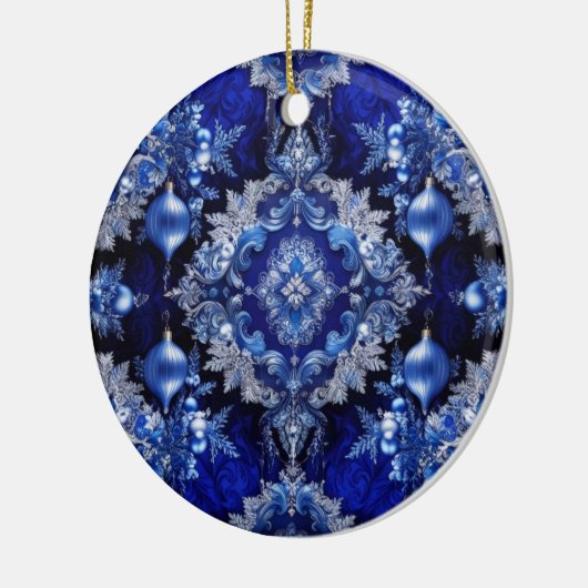 Blue Decorative Ornamenten Holiday Ornament (Links)