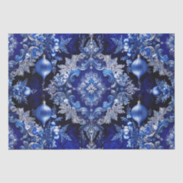 Blue Decorative Ornamenten Holiday Tissue Papier