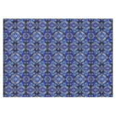 Blue Decorative Ornamenten Vakantie Tafelkleed (Voorkant (Horizontaal))