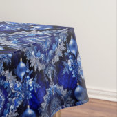 Blue Decorative Ornamenten Vakantie Tafelkleed (Voorbeeld)
