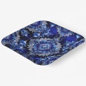 Blue Decorative Ornamenten Vakantiepapier Bord (Gebogen)