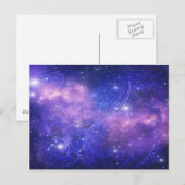Blue Deep Space Briefkaart (Voorkant / Achterkant)