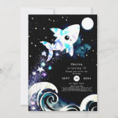 Blue Deepsea Kinderhaai Verjaardag Kaart (Voorkant)