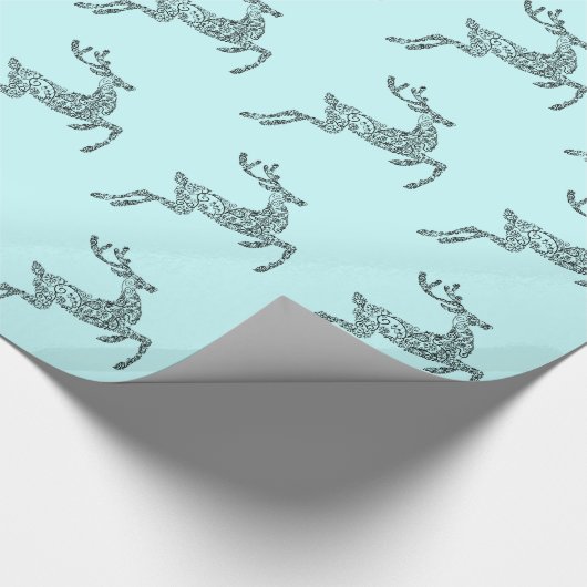 Blue Deer Cadeaupapier (Hoek)