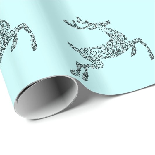 Blue Deer Cadeaupapier (Rol Hoek)