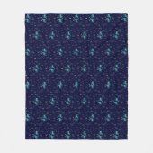 Blue Deer Fleece Blanket (Voorkant)