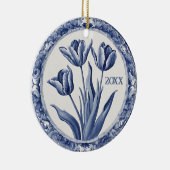 Blue Delft Holland Custom Year Souvenir Keramisch Ornament (Rechts)