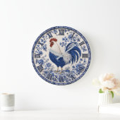 Blue Delft Rooster Farmhouse Grote Klok (Huis)