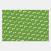 Blue Delphinium Bloemen gecoördineerd Inpakpapier Vel (Voorkant 3)