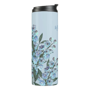 Blue Delphinium Thermal Tumbler Thermosbeker