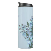 Blue Delphinium Thermal Tumbler Thermosbeker (Geroteerd rechts)