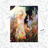 Blue Delphiniums Parasol Charles Courtney Curran Briefkaart