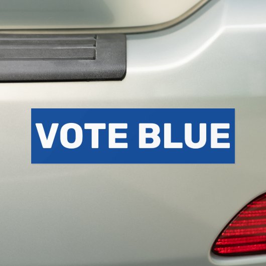 Blue Democrat-stemming 2020 Bumpersticker (Op auto)