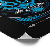 Blue Demon Oni Mask Poster (Hoek)