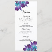 Blue Dendrobium Orchid Wedding Menu (Voorkant)