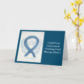 Blue Denim Awareness Ribbon Angel Kaarten (Gele Bloem)