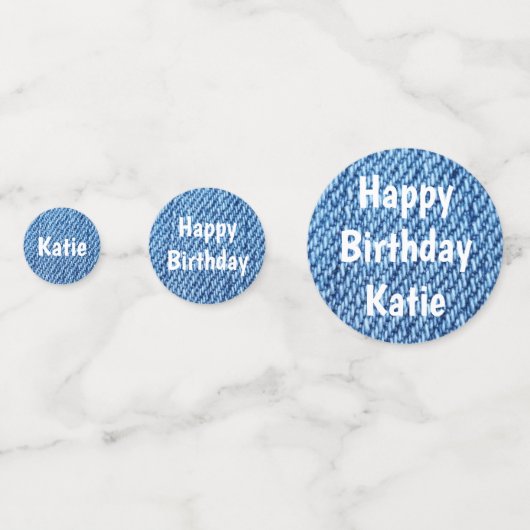 Blue Denim Confetti (Achterkanten)